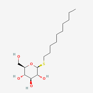 Chemical structure of Decyl-beta-D-1-thioglucopyranoside