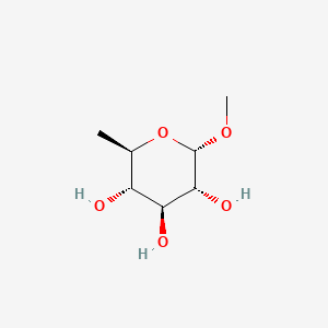 Chemical structure of Methyl 6-deoxy-alpha-D-glucopyranoside