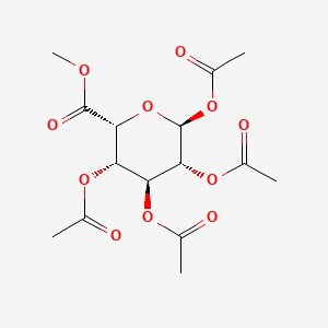 Chemical structure of Methyl 1,2,3,4-tetra-O-acetyl-alpha-L-idopyranuronate
