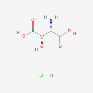 Chemical structure of (2S,3S)-2-Amino-3-hydroxysuccinic acid hydrochloride