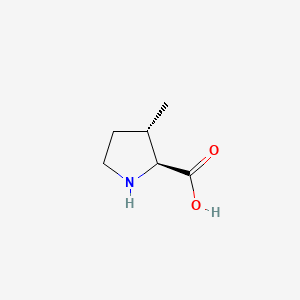 Chemical structure of (2S,3S)-3-Methylpyrrolidine-2-carboxylic acid