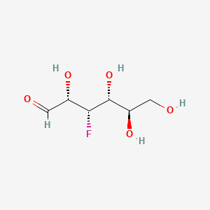 Chemical structure of 3-deoxy-3-fluoro-D-glucose