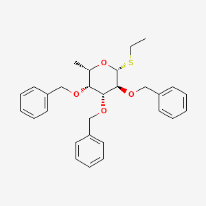 Chemical structure of Ethyl 2,3,4-tri-O-benzyl-b-L-thiofucopyranoside