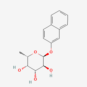 Chemical structure of 2-Naphthalenyl 6-deoxy-alpha-L-galactopyranoside