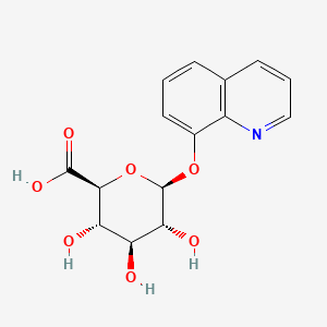 Chemical structure of 8-Hydroxyquinoline glucuronide
