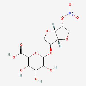 Chemical structure of Isosorbide-5-mononitrate-2-glucuronide