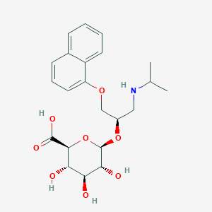Chemical structure of (+)-Propranolol glucuronide