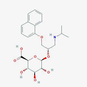 Chemical structure of (s)-Propranolol glucuronide
