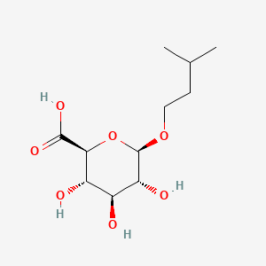Chemical structure of Isopentyl beta-D-glucuronide
