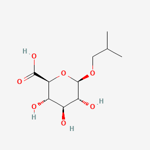 Chemical structure of Isobutyl beta-D-glucuronide