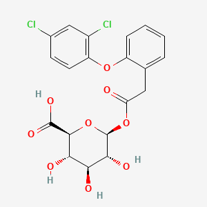 Chemical structure of Fenclofenac glucuronide