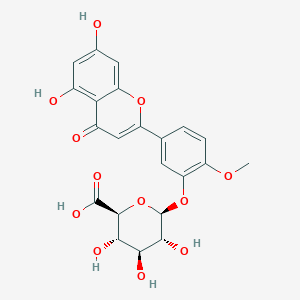 Chemical structure of Diosmetin-3-O-glucuronide