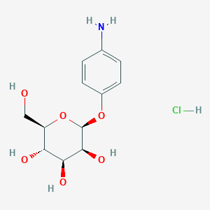Chemical structure of 4-Aminophenyl |A-D-Mannopyranoside Hydrochloride