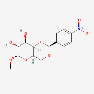 Chemical structure of Methyl 4,6-O-(4-nitrophenyl)methylene-a-D-galactopyranoside
