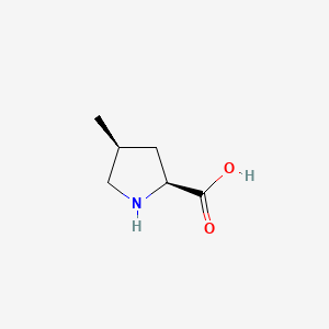 Chemical structure of (2S,4S)-4-Methylpyrrolidine-2-carboxylic acid