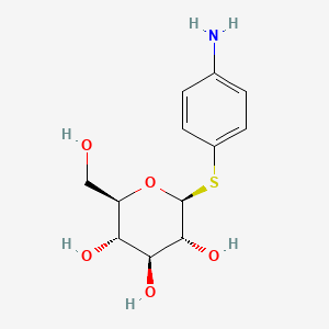 Chemical structure of 4-Aminophenyl 1-Thio-beta-D-glucopyranoside