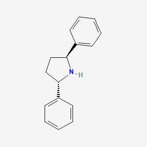 Chemical structure of (2S,5S)-2,5-Diphenylpyrrolidine