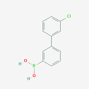 Chemical structure of (3'-Chloro-[1,1'-biphenyl]-3-yl)boronic acid