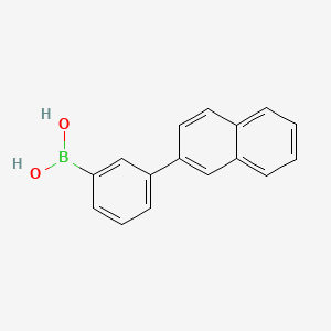 Chemical structure of 3-(2-Naphthyl)phenylboronic Acid