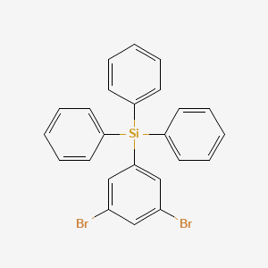 Chemical structure of (3,5-Dibromophenyl)triphenylsilane
