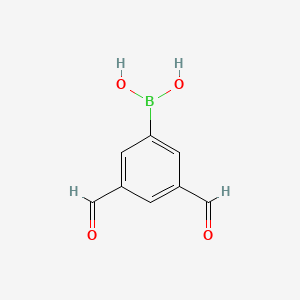 Chemical structure of 3,5-Diformylphenylboronic acid