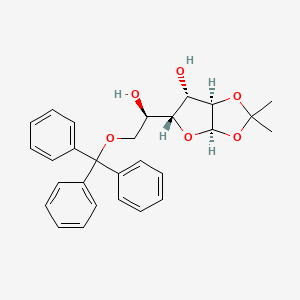 Chemical structure of 1,2-O-Isopropylidene-6-O-trityl-alpha-D-glucofuranose