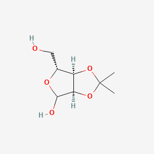 Chemical structure of 2,3-O-Isopropylidene-D-ribofuranose