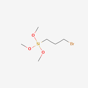 Chemical structure of (3-Bromopropyl)trimethoxysilane