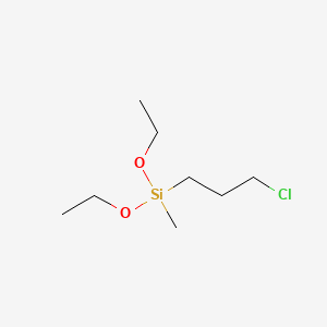 Chemical structure of (3-Chloropropyl)diethoxymethylsilane