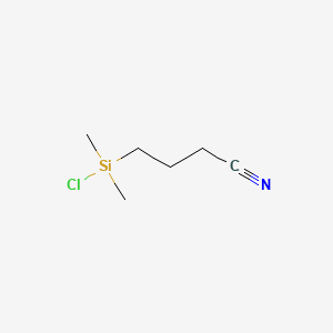 Chemical structure of 3-Cyanopropyldimethylchlorosilane