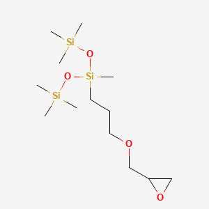 Chemical structure of (3-Glycidoxypropyl)bis(trimethylsiloxy)methylsilane
