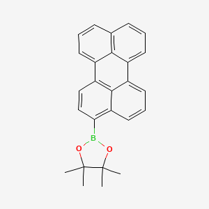 Chemical structure of (3-Perylenyl)boronic Acid Pinacol Ester