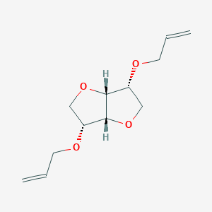 Chemical structure of (3R,3aR,6R,6aR)-3,6-Bis(allyloxy)hexahydrofuro[3,2-b]furan
