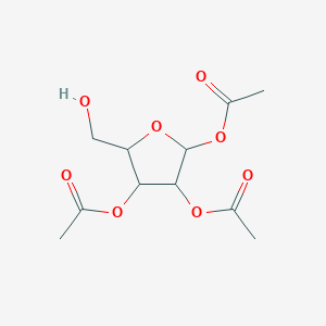 Chemical structure of 1,2,3-Triacetate-D-ribofuranose