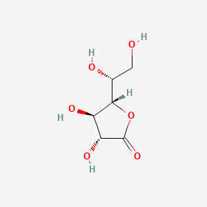 Chemical structure of 5-(1,2-Dihydroxy-ethyl)-3,4-dihydroxy-dihydro-furan-2-one