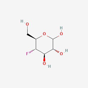 Chemical structure of (3R,4R,5S,6R)-5-fluoro-6-(hydroxymethyl)tetrahydro-2H-pyran-2,3,4-triol