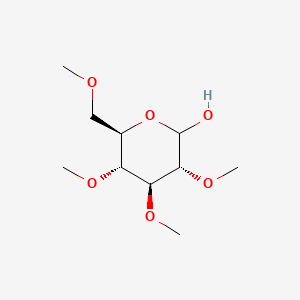 Chemical structure of (3R,4S,5R,6R)-3,4,5-trimethoxy-6-(methoxymethyl)tetrahydro-2H-pyran-2-ol