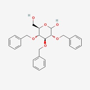 Chemical structure of 2,3,4-Tri-O-benzyl-D-glucopyranose