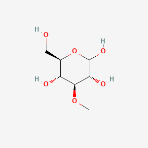 Chemical structure of D-Glucoyranose, 3-O-methyl-