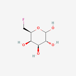 Chemical structure of (3R,4S,5R,6S)-6-(fluoromethyl)tetrahydro-2H-pyran-2,3,4,5-tetraol
