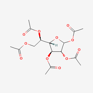 Chemical structure of 1,2,3,5,6-Penta-O-acetyl-L-altrofuranose
