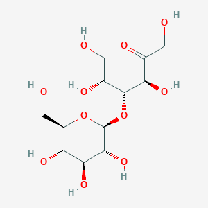 Chemical structure of 4-O-beta-d-glucopyranosyl-d-fructose