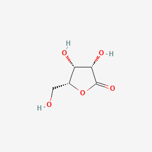 Chemical structure of (3R,5R)-3,4-Dihydroxy-5-(hydroxymethyl)oxolan-2-one