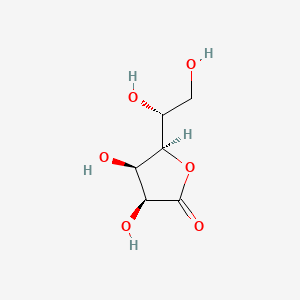 Chemical structure of 5-(1,2-Dihydroxy-ethyl)-3,4-dihydroxy-dihydro-furan-2-one