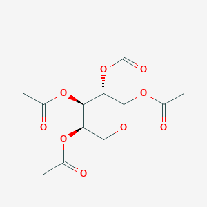 Chemical structure of (3S,4R,5R)-Tetrahydro-2H-pyran-2,3,4,5-tetrayl tetraacetate
