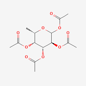 Chemical structure of (4,5,6-Triacetyloxy-2-methyloxan-3-yl) acetate