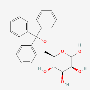 Chemical structure of 6-O-Trityl-D-mannopyranose