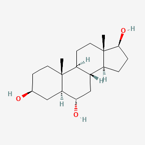 Chemical structure of 5alpha-Androstane-3beta,6alpha,17beta-triol