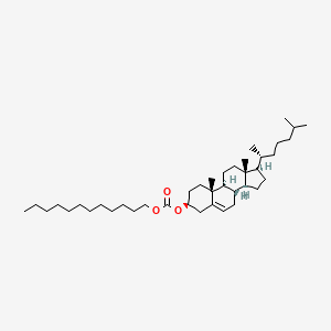 Chemical structure of Cholesteryl dodecyl carbonate