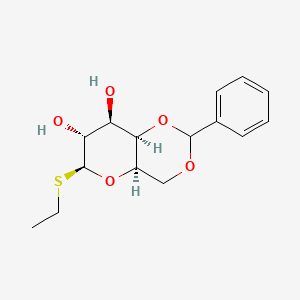Chemical structure of Ethyl 4,6-O-benzylidene-1-thio-beta-D-galactopyranoside